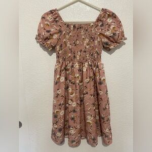 🌷Perfect Easter dress! 🪺Girls Floral Smocked Dress Size XXL (10-12)